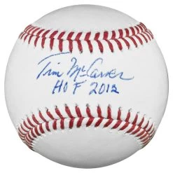 Tim McCarver Autographed Official Major League Baseball With HOF 2012 Inscription JSA