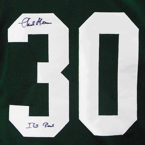 Chuck Mercein Autographed Green Bay Packers Football NFL Jersey With Ice Bowl Inscription JSA 4 Chuck Mercein Autographed Green Bay Packers Football NFL Jersey With Ice Bowl Inscription JSA - Image 2