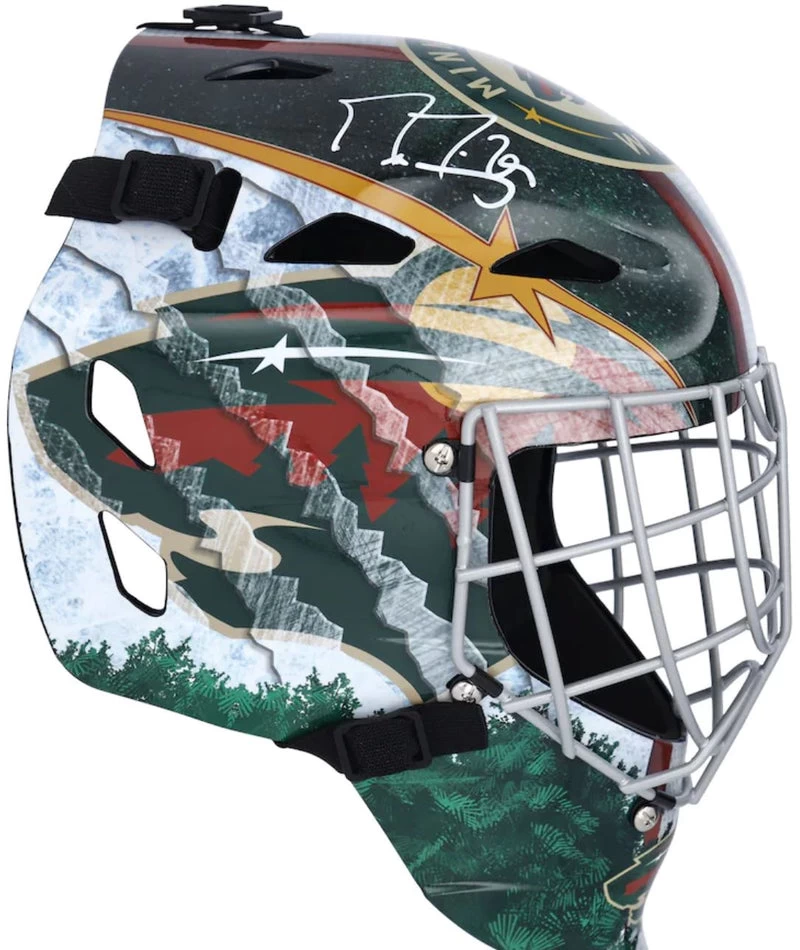 Fanatics Marc-Andre Fleury Minnesota Wild Autographed Replica Full-Size Goalie Mask 3 Fanatics Marc-Andre Fleury Minnesota Wild Autographed Replica Full-Size Goalie Mask