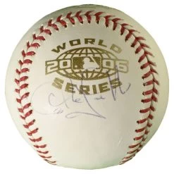 Craig Monroe Autographed Official Major League Baseball 2006 World Series Baseball JSA