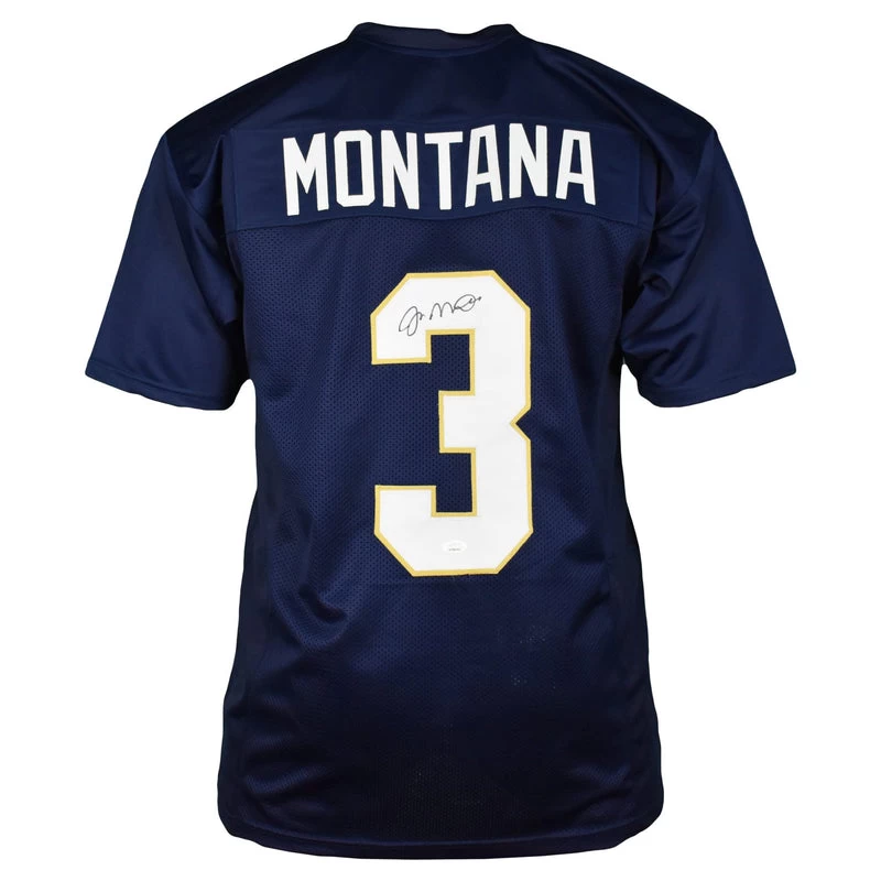 Joe Montana Autographed Notre Dame Football NCAAF Jersey JSA 3 Joe Montana Autographed Notre Dame Football NCAAF Jersey JSA