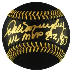 Dale Murphy Autographed Official MLB Black & Gold Baseball JSA