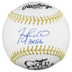 Terry Pendleton Autographed Official Major League Baseball Gold Glove Baseball With 3x GG Inscription JSA