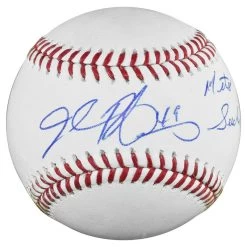 John Rocker Autographed Official Major League Baseball With Mets Suck Inscription JSA