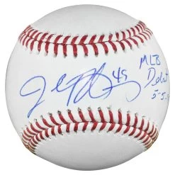 John Rocker Autographed Official Major League Baseball With MLB Debut 5-5-98 Inscription JSA