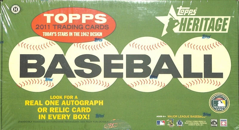 2011 Topps Heritage Baseball Trading Card Hobby Box 3 2011 Topps Heritage Baseball Trading Card Hobby Box