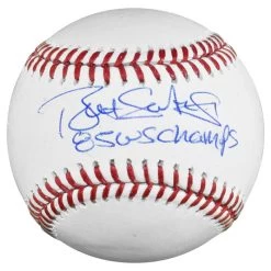 Bret Saberhagen Autographed Official Major League Baseball With 85 WSC Inscription JSA