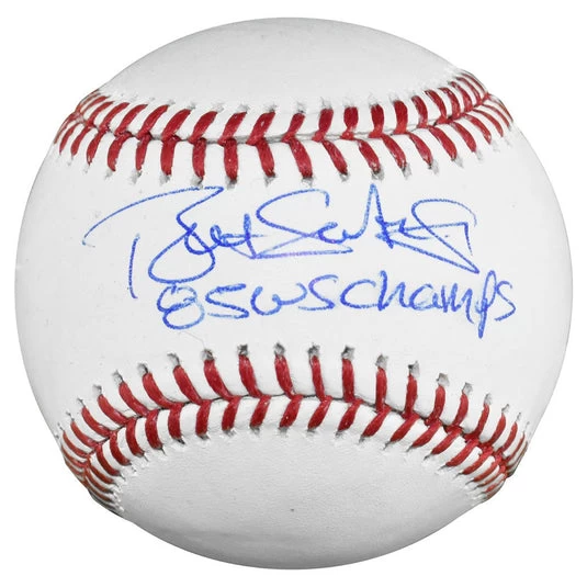 Bret Saberhagen Autographed Official Major League Baseball With 85 WSC Inscription JSA 3 Bret Saberhagen Autographed Official Major League Baseball With 85 WSC Inscription JSA