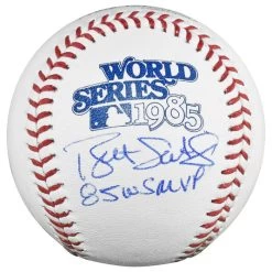 Bret Saberhagen Autographed Official MLB World Series Baseball With 85 WS MVP Inscription JSA