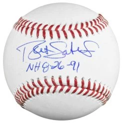 Bret Saberhagen Autographed Official Major League Baseball With No Hitter Inscription JSA