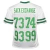 Sack Exchange 4-Signature Autographed New York Jets White Football NFL Jersey JSA