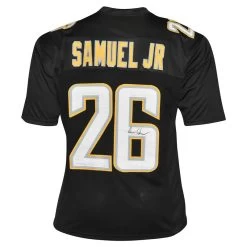 Asante Samuel Jr Autographed Los Angeles Chargers Black Football NFL Jersey JSA