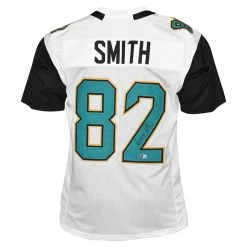 Jimmy Smith Autographed Jacksonville Jaguars Football NFL Jersey Beckett