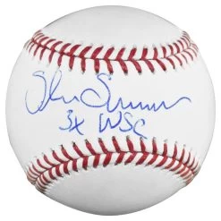 Shane Spencer Autographed Official Major League Baseball With 3x WSC Inscription JSA