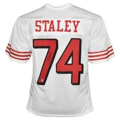 Joe Staley Autographed San Fransisco 49ers Football NFL Jersey Beckett