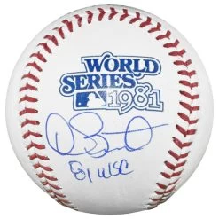 Dave Stewart Autographed Official MLB 1981 World Series Baseball With 81 WSC Inscription JSA