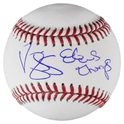 Darryl Strawberry Autographed Official Major League Baseball With 86 World Series Champs Inscription PSA