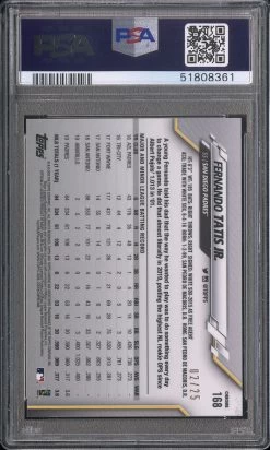 2020 Topps Chrome Fernando Tatis Jr. Sapphire Edition Orange Refractor #168 PSA 10 / 1 Of 2! -Signature Souvenir Shop tat2 400x@2x