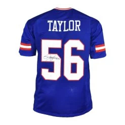 Lawrence Taylor Autographed New York Giants Football NFL Jersey JSA