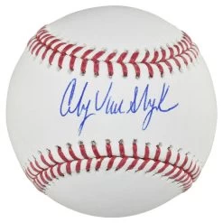 Andy Van Slyke Autographed Official Major League Baseball JSA