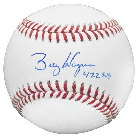 Billy Wagner Autographed Official Major League Baseball With 422 SVS Inscription JSA 3 Billy Wagner Autographed Official Major League Baseball With 422 SVS Inscription JSA