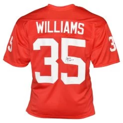 Aeneas Williams Autographed Arizona Cardinals Throwback Football NFL Jersey With HOF 14 Inscription JSA