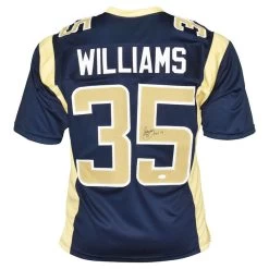 Aeneas Williams Autographed Arizona St. Louis Rams Throwback Football NFL Jersey With HOF 14 Inscription JSA